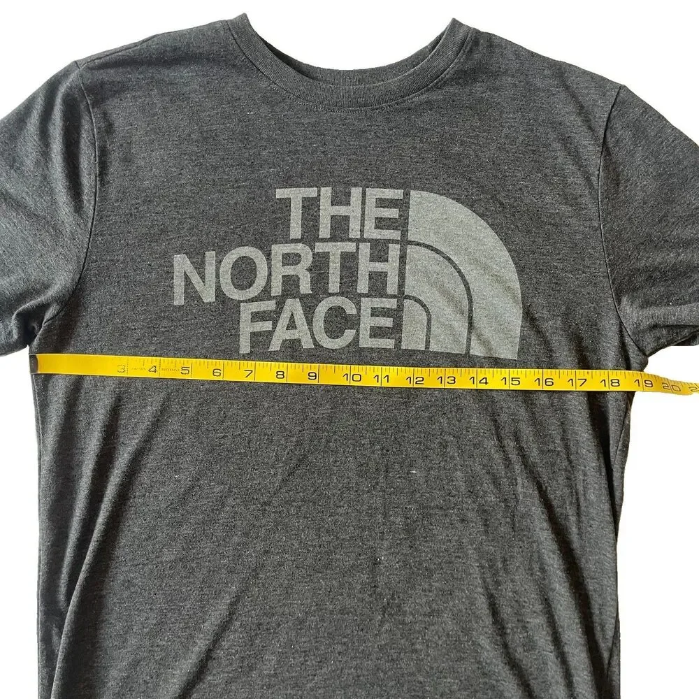 TNF The North Face Mens M Unisex Half Dome Logo Cotton Blend Dark Gray T-Shirt